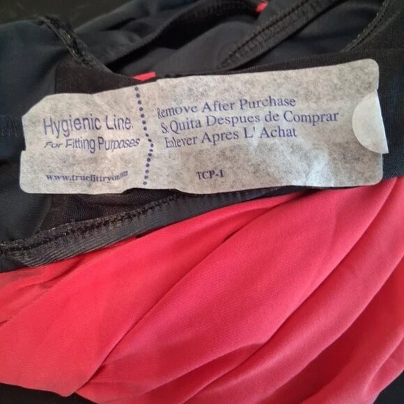 BOSTON PROPER Magic Suit SZ 16 One Piece Swim Dark Pink (Red) & Dark Gray NWT - Picture 6 of 7